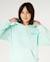 Sweat à capuche hibiscus heat fille Light sea blue 6 - vertbaudet enfant 