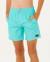 Short de bain boardshort volley daily   enfant Aqua+Black+Blazing yellow 1 - vertbaudet enfant 