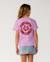 T-shirt décontracté surf puff fille Bone/blue+Bright lilac 9 - vertbaudet enfant 