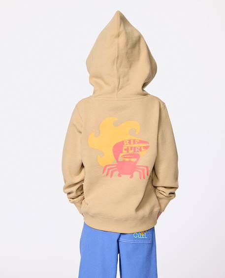 Sweat à capuche artist of the search - ty williams enfant Khaki sand 2 - vertbaudet enfant 