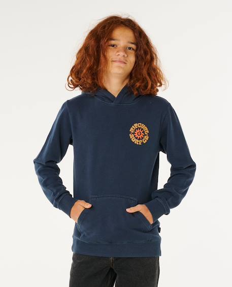 Sweat à capuche pacific rinse enfant Dark navy 1 - vertbaudet enfant 