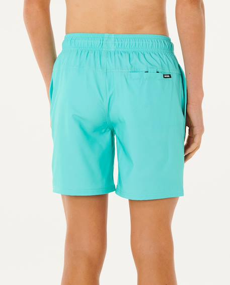 Short de bain boardshort volley daily   enfant Aqua+Black+Blazing yellow 3 - vertbaudet enfant 