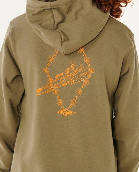 Sweat à capuche eternal shred art garçon Surplus green 4 - vertbaudet enfant 