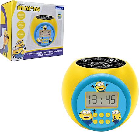 Réveil projecteur enfant Minions, fonction minuteur alarme, veilleuse avec minuterie MULTICOLORE 1 - vertbaudet enfant 