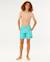 Short de bain boardshort volley daily   enfant Aqua+Black+Blazing yellow 4 - vertbaudet enfant 