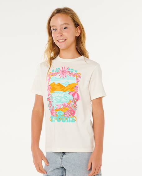 T-shirt à manches courtes sunshine squad band   fille Bone 2 - vertbaudet enfant 