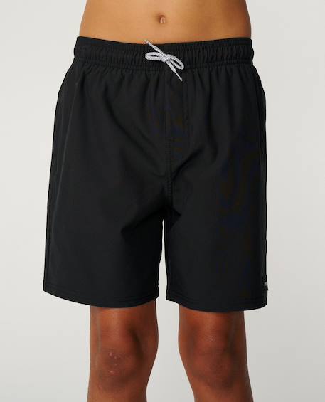 Short de bain boardshort volley daily   enfant Aqua+Black+Blazing yellow 7 - vertbaudet enfant 