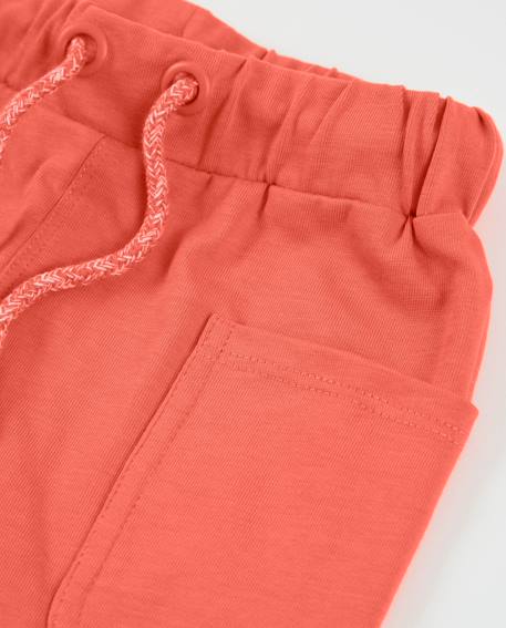 Bermuda pour garçon en maille avec taille élastique Rose 3 - vertbaudet enfant 