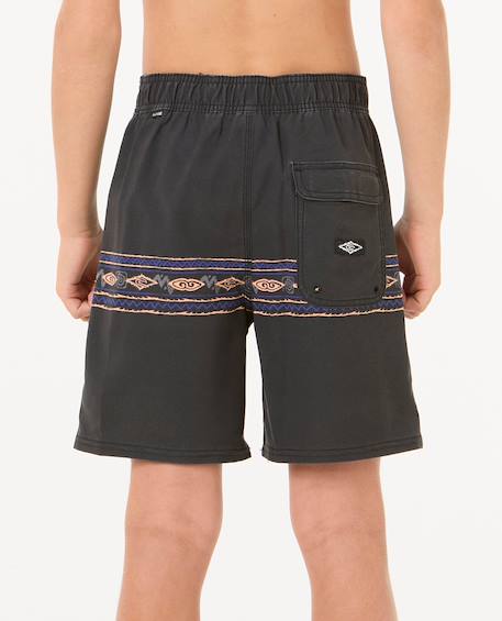 Short de bain boardshort mirage raw energy geo enfant Washed black 3 - vertbaudet enfant 