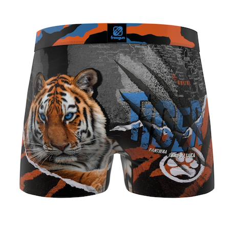 Lot de 3 boxers enfant  Wild animals - animaux sauvages Marron/jaune/noir/vert/noir/bleu 6 - vertbaudet enfant 