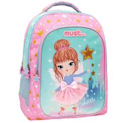 Sac à dos scolaire avec 2 compartiments little princess 43 cm  - vertbaudet enfant
