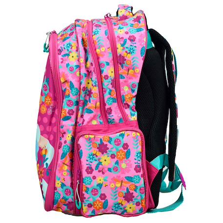 Sac à dos scolaire fille disney princess motif floral 43 cm Rose 4 - vertbaudet enfant 
