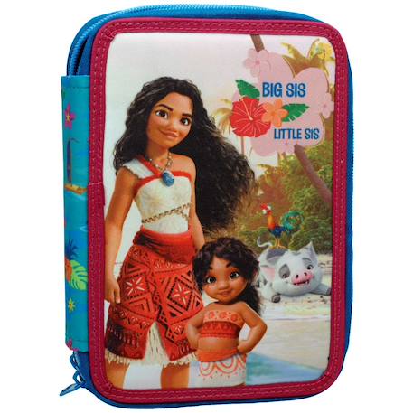 Garçon-Accessoires-Cartable, trousse-Trousse scolaire remplie vaiana 2 compartiments 20 cm – disney