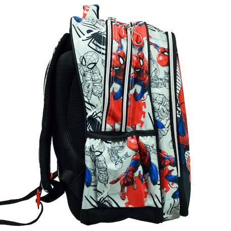 Sac à dos scolaire garçon spiderman wall 43 cm Bleu / rouge / noir 3 - vertbaudet enfant 