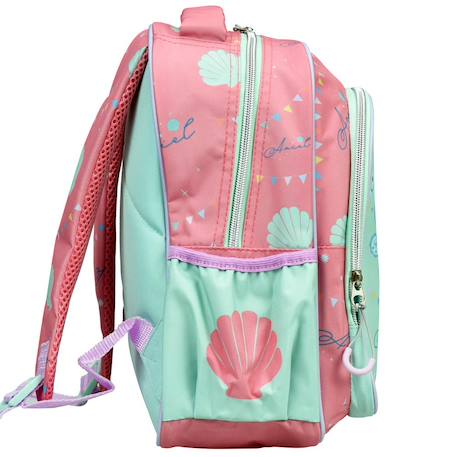 Sac à dos maternelle fille licence disney princess ariel gim en tissu synthétique Bleu / rose / clair / gris 3 - vertbaudet enfant 