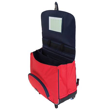 Cartable à roulettes 38 cm les fantaisies mae Rouge 2 - vertbaudet enfant 