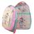 Sac à dos fille 2-en-1 à motif 44 cm Bleu / violet+Pêche+Rose/multicolore 12 - vertbaudet enfant 
