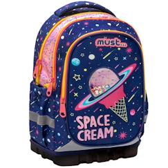 Sac à dos fille cmp space cream 2 compartiments zippés 43 cm  - vertbaudet enfant