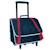 Cartable à roulettes deux compartiments ikks pilot 38 cm Bleu / rouge 1 - vertbaudet enfant 