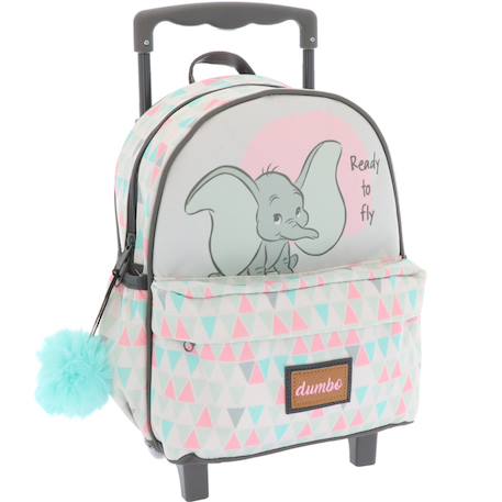 Sac à dos à roulettes maternelle fille - disney dumbo fly - compact Multicolore 4 - vertbaudet enfant 
