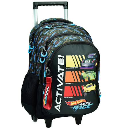 Garçon-Sac à dos à roulettes scolaire garçon hot wheels activate 46 cm