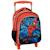 Trolley garçon sac à dos imprimé spider-man en tissu Multicolore 1 - vertbaudet enfant 