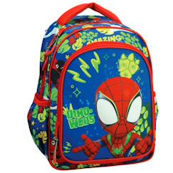 Sac à dos maternelle imprimé dino-webs en tissu spiderman  - vertbaudet enfant