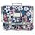 Cartable 41 cm floriane imprimé fleurs – 2 compartiments Gris / gris / clair / blanc+Multicolore 1 - vertbaudet enfant 