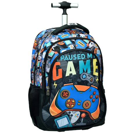 Fille-Accessoires-Sac à dos à roulettes fille gamer play 48 cm - cartable qualité supérieure