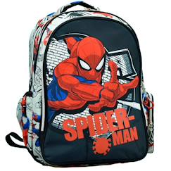 -Sac à dos scolaire garçon spiderman wall 43 cm