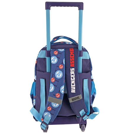 Sac à roulettes avengers captain america motif bouclier 45 cm Bleu / rouge / blanc 2 - vertbaudet enfant 