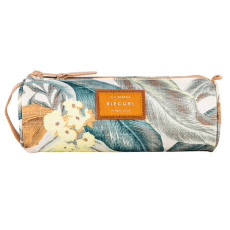 Trousse ronde zippée imprimé tropical 21 cm Blanc / vert / clair 2 - vertbaudet enfant 