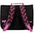 Cartable scolaire barbie en textile avec imprimés style icon Noir / rose / clair 2 - vertbaudet enfant 