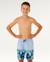 Short de bain streamline stripe volley - enfants Faded denim 6 - vertbaudet enfant 