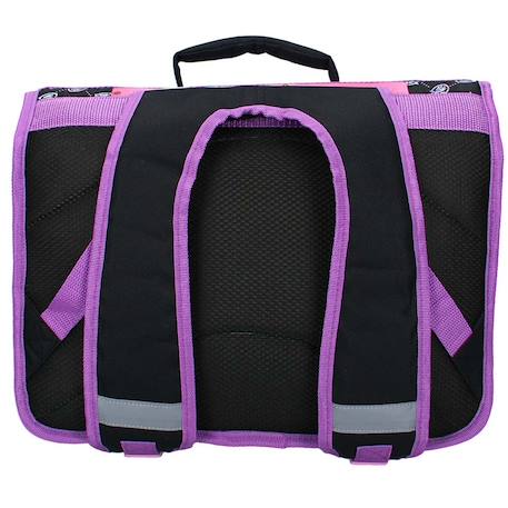 Cartable scolaire monster high feeling avec 2 compartiments 38 cm Noir / violet 2 - vertbaudet enfant 