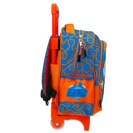 Sac à dos avec roulettes et poignée télescopique hot wheels maternelle 30 cm Gris / orange / bleu 2 - vertbaudet enfant 
