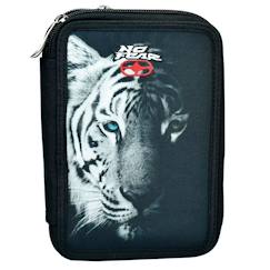 Trousse double zip remplie dark tiger no fear 23 cm  - vertbaudet enfant