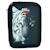 Trousse garçon double zip remplie dark tiger no fear 23 cm Noir / blanc 1 - vertbaudet enfant 