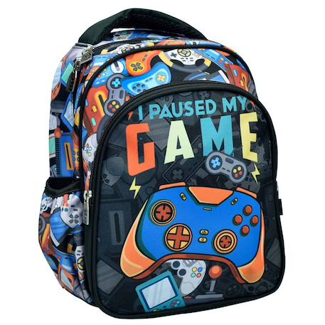 Garçon-Accessoires-Cartable, trousse-Sac à dos maternelle imprimé gaming 30 cm
