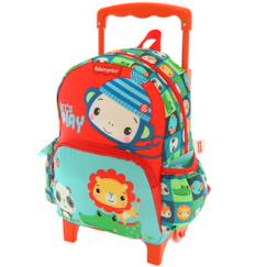 Sac à dos à roulettes maternelle animaux fisher price 30 cm  - vertbaudet enfant