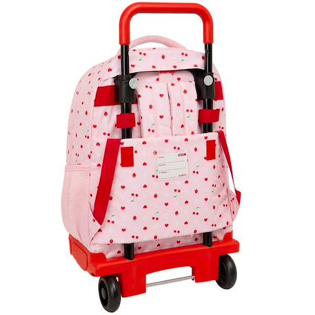 Sac à dos à roulettes glowlab fraise 45 cm trolley haut de gamme Multicolore 2 - vertbaudet enfant 