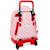 Sac à dos à roulettes glowlab fraise 45 cm trolley haut de gamme Multicolore 2 - vertbaudet enfant 