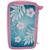 Trousse fille garnie zippée 3 compartiments imprimé stitch hawai disney 20 cm Bleu / rose 2 - vertbaudet enfant 