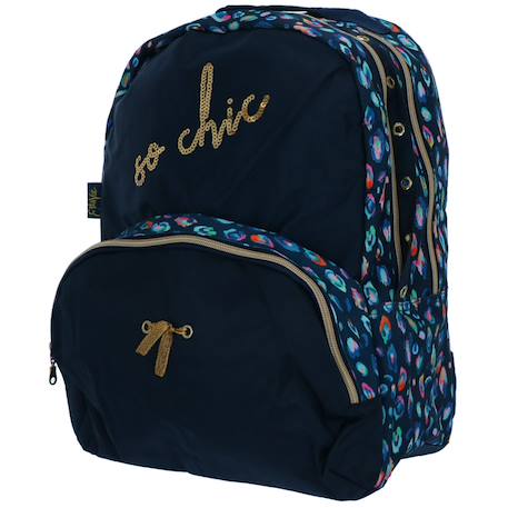 Sac à dos ettavee so chic 42 cm borne - 2 cpt Multicolore 1 - vertbaudet enfant 