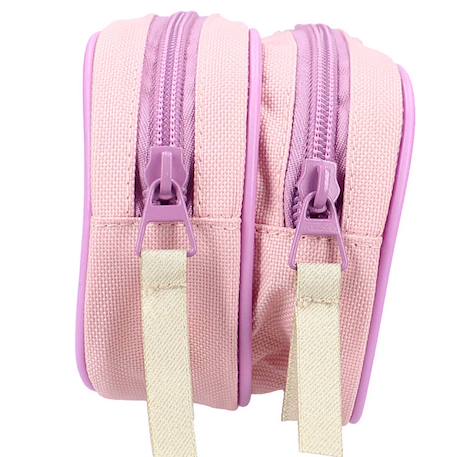 Trousse lilo & stitch à zip 2 compartiments motif stitch wild energy Rose 2 - vertbaudet enfant 