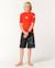 T-shirt anti-uv waves manches courtes garçon Lava red 4 - vertbaudet enfant 