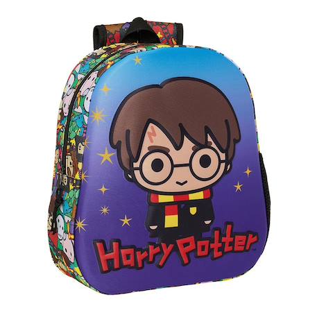 Fille-Accessoires-Cartable, trousse-Cartable maternelle harry potter face 3d thermoformée en eva