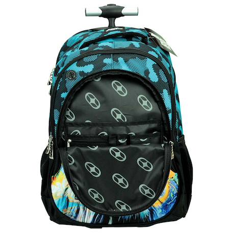 Sac à dos trolley no fear lion motif camouflage 48 cm Noir / bleu 4 - vertbaudet enfant 