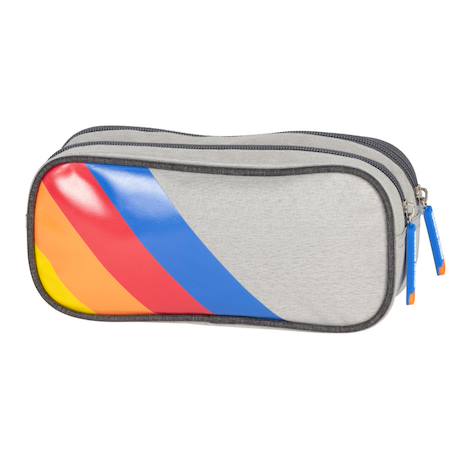 Trousse double compartiment kidabord french disorder colorama – 22 cm Gris 1 - vertbaudet enfant 