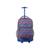 Sac à dos à roulettes jworld new york - trolley Flamant rose+Fraise 2 - vertbaudet enfant 
